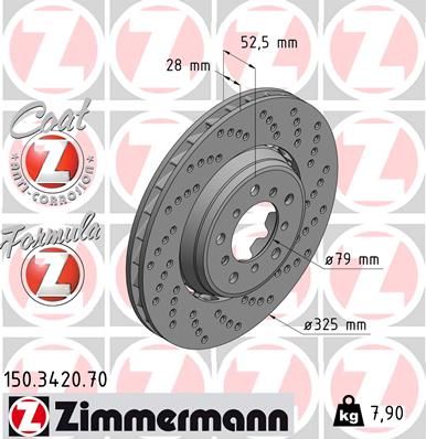 BMW E46 M3 ÖN FREN DİSK SAĞ 34112282802 BMW E46 M3 Ön Fren Disk Sağ 34112282802